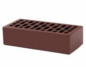 кирпич облицовочный одинарный, м-150, 120x250x65, шоколад "кора дерева"